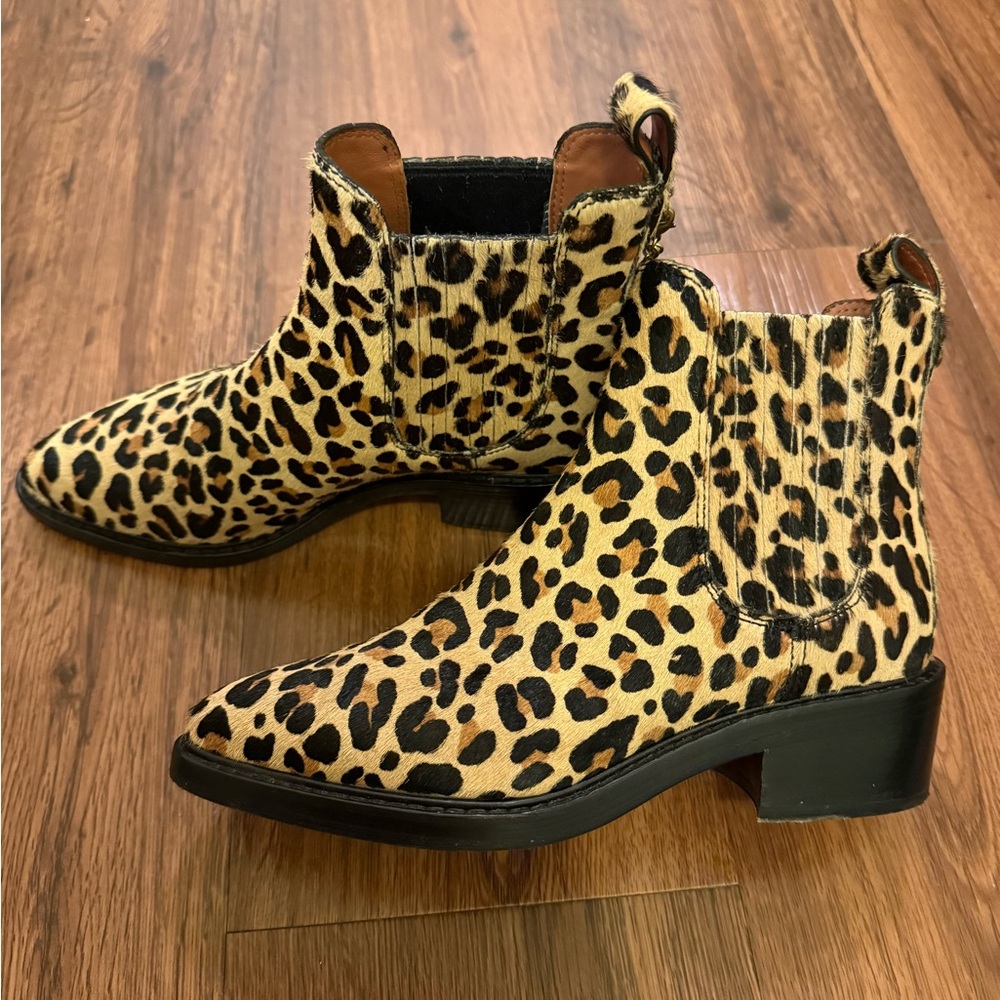 Coach Bowery Chelsea Bootie Natural Haircalf